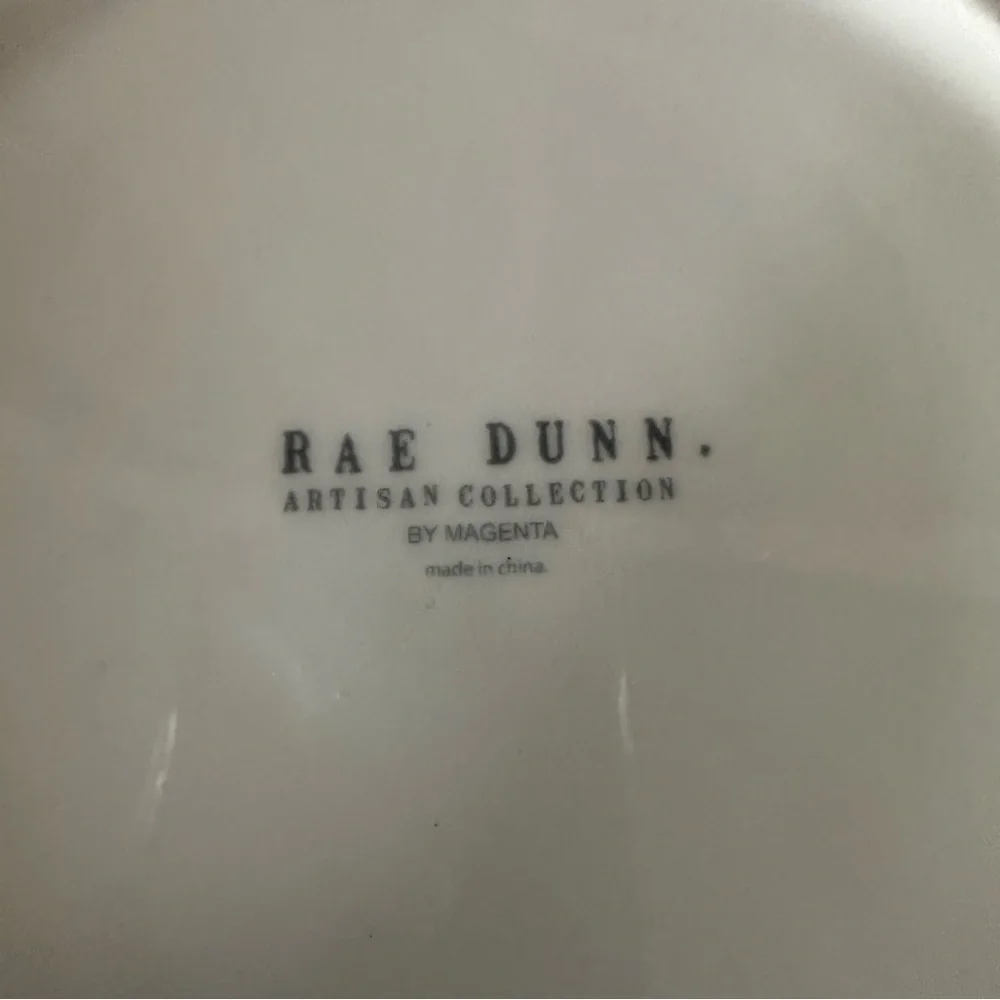 Rae Dunn Magenta Ceramic Dog “SLURP” Bowl